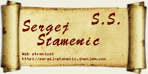 Sergej Stamenić vizit kartica